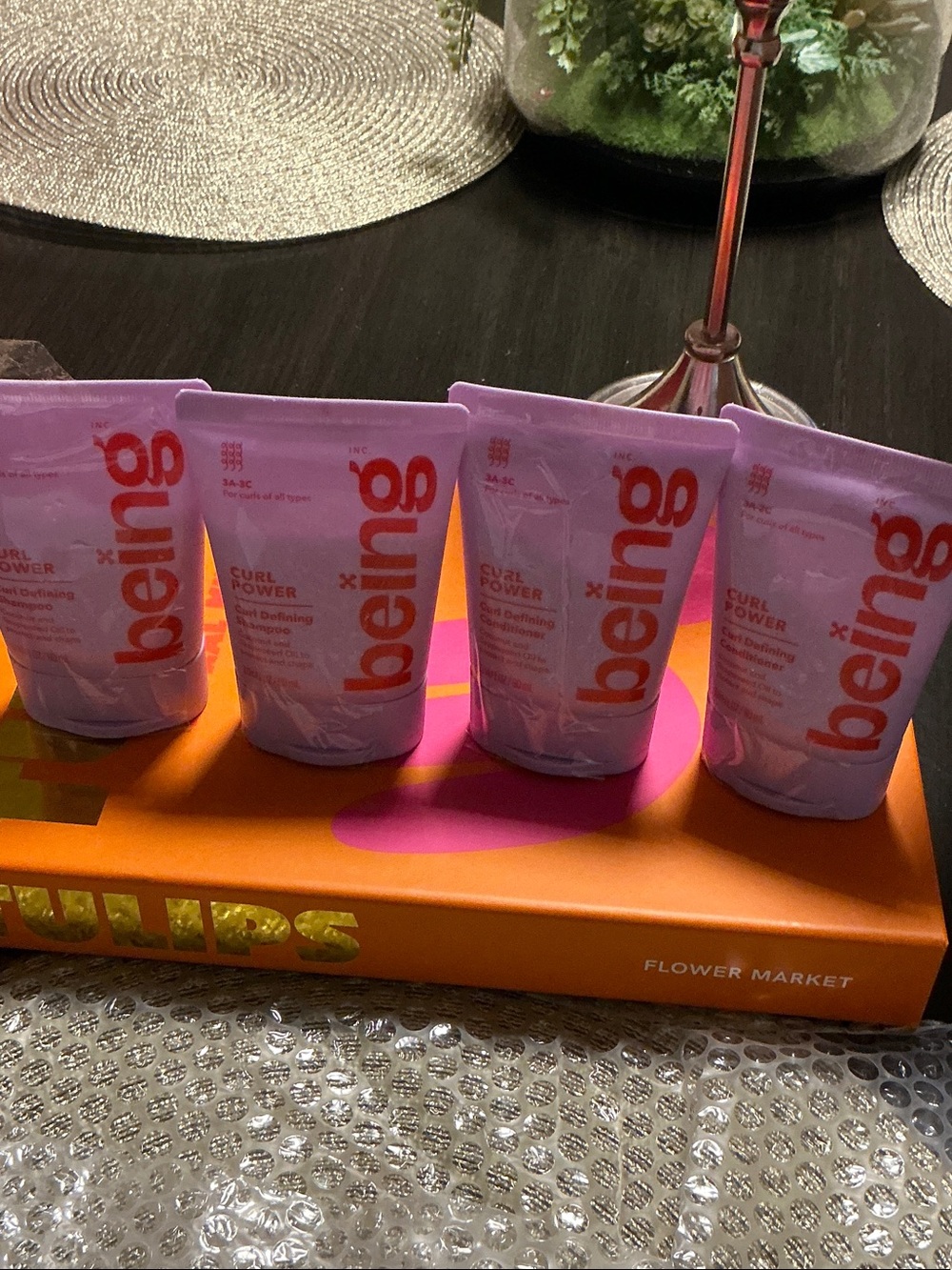 Ing Being Curl Power Defining Cream Gel - Purple & Orange